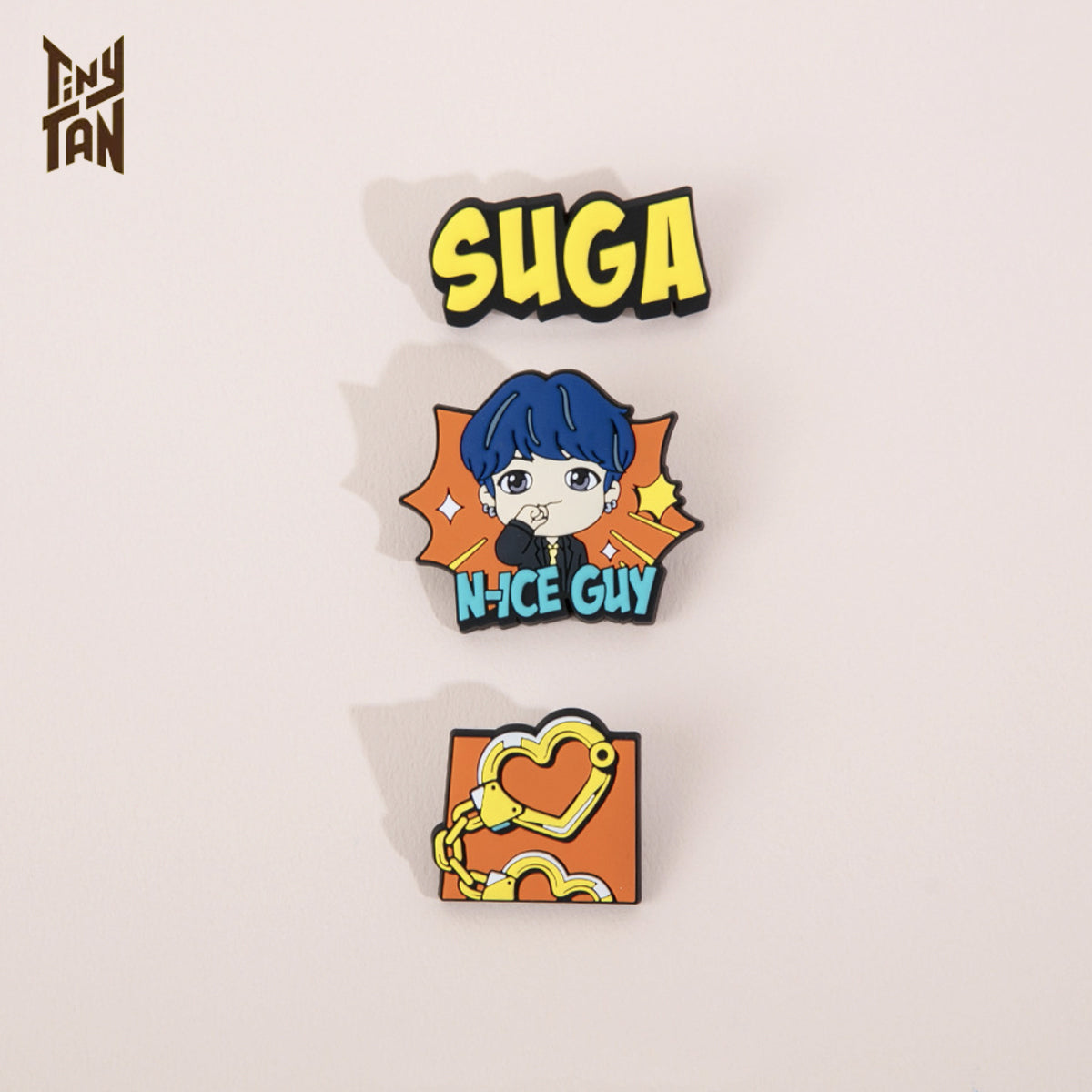 BTS TinyTAN Butter Rubber Pin Badge Set